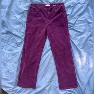 KENSIE corduroy pants, HIGH RISE, ADULT women’s size 10, FUCHSIA